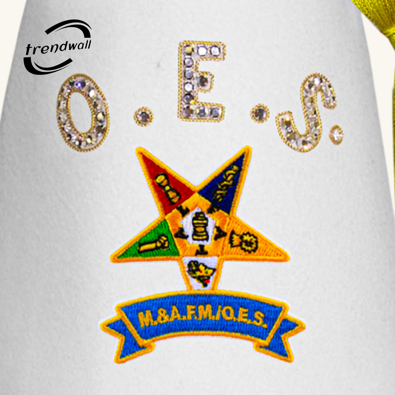 O.E.S. Fez with Custom Rhinestone Letters & Tassel Color