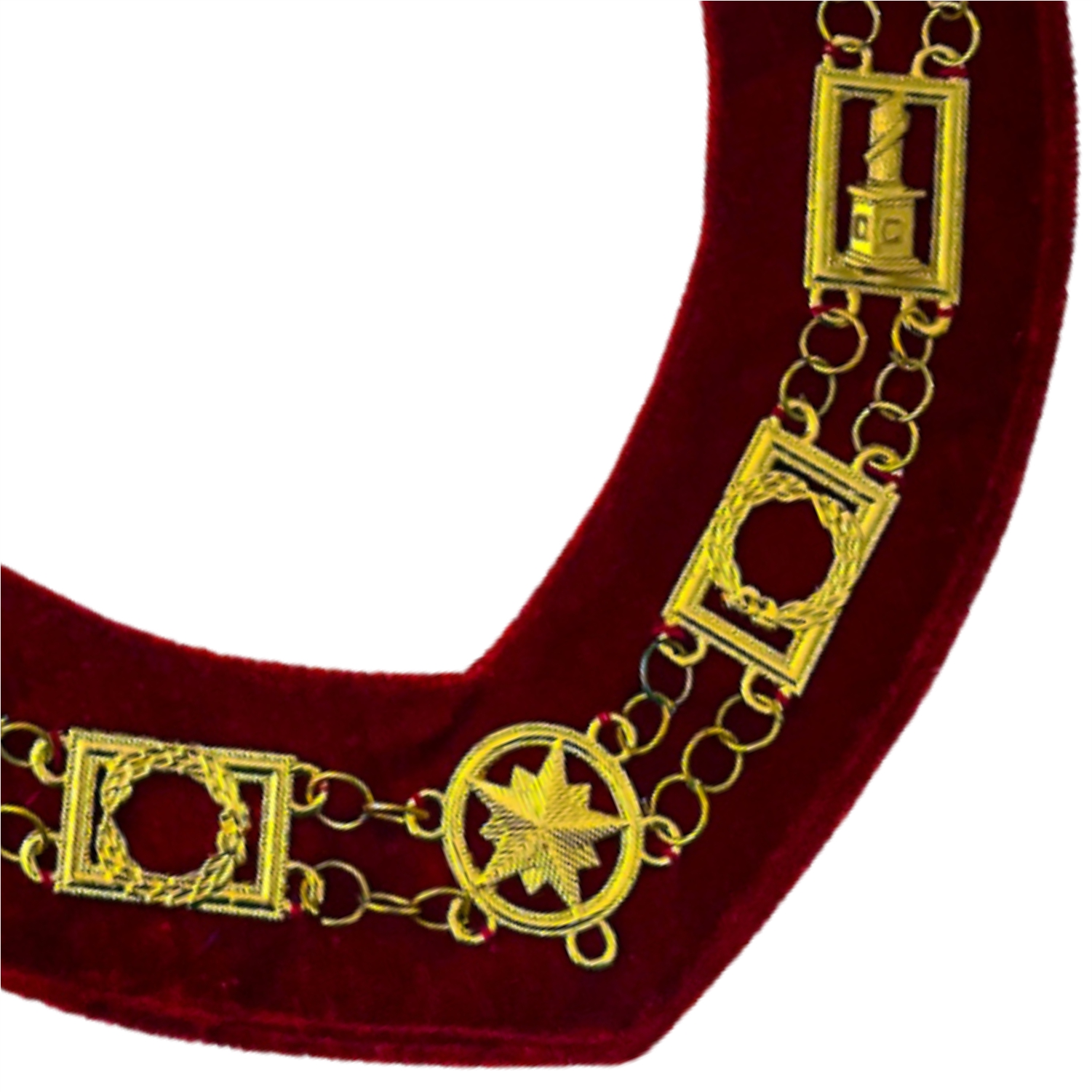 Masonic Amaranth Chain Collar