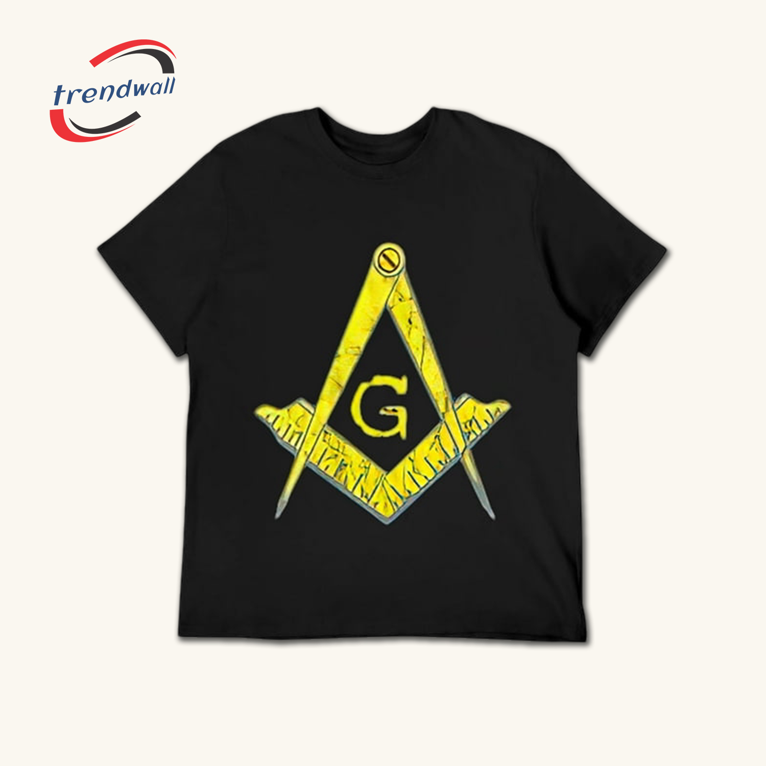 Masonic Symbol PHA Lodge Fraternal T-Shirt Black 