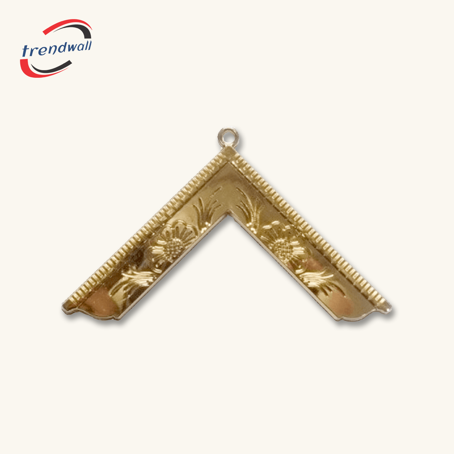 Worshipful Master Blue Lodge Officer Collar Jewel - Gold Metal 