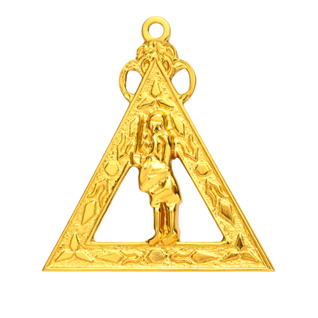 Captain Of Host Royal Arch Chapter Officer Collar Jewel - Gold Metal