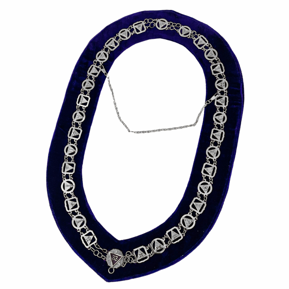 Masonic 33rd Degree Scottish Rite Chain Collar