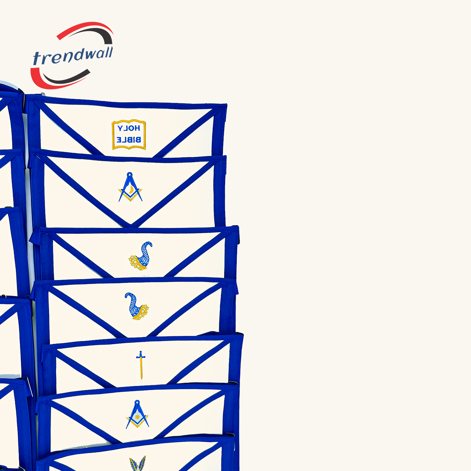 Set of 13 Blue Lodge Officer Aprons