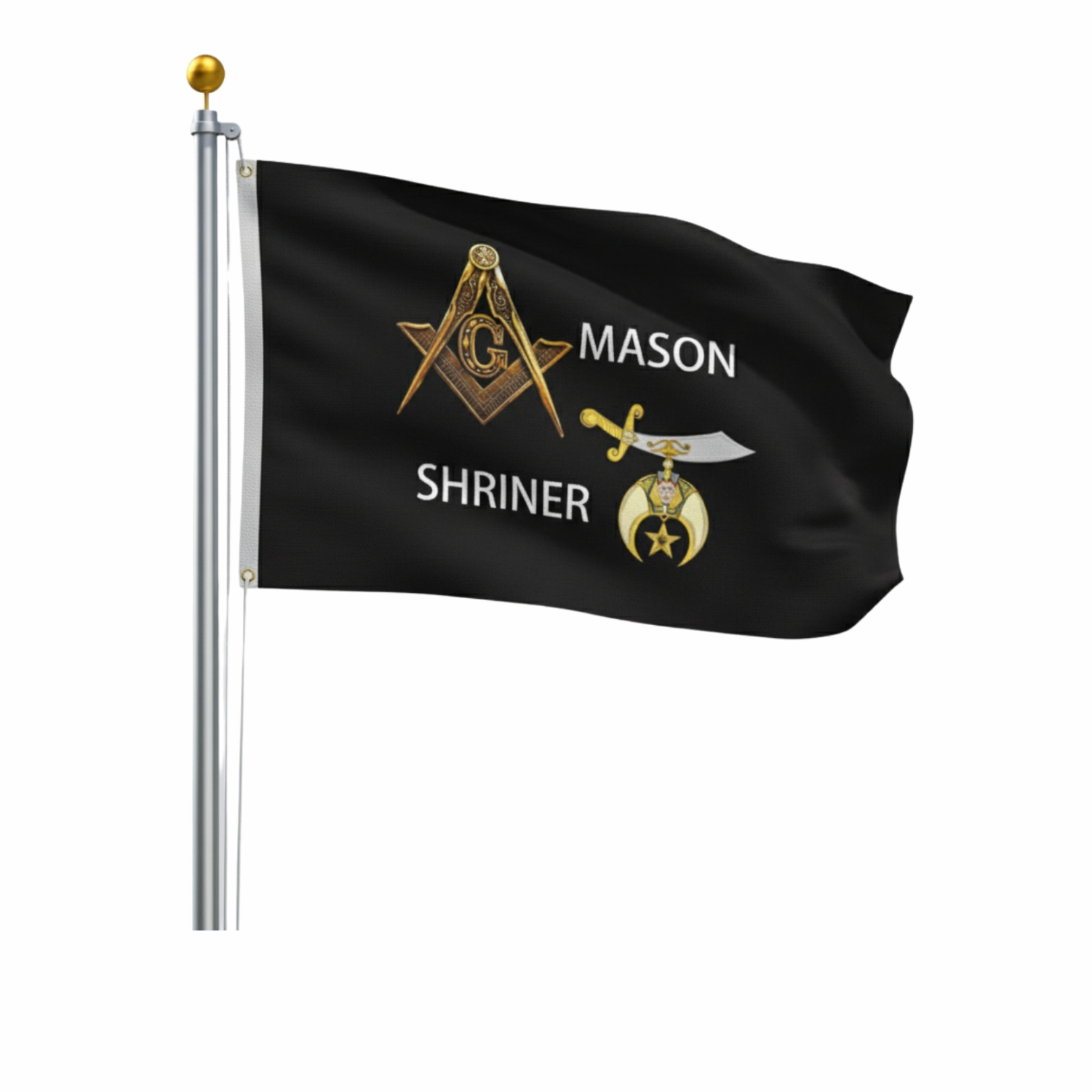 Masonic Shriner Garden Flag