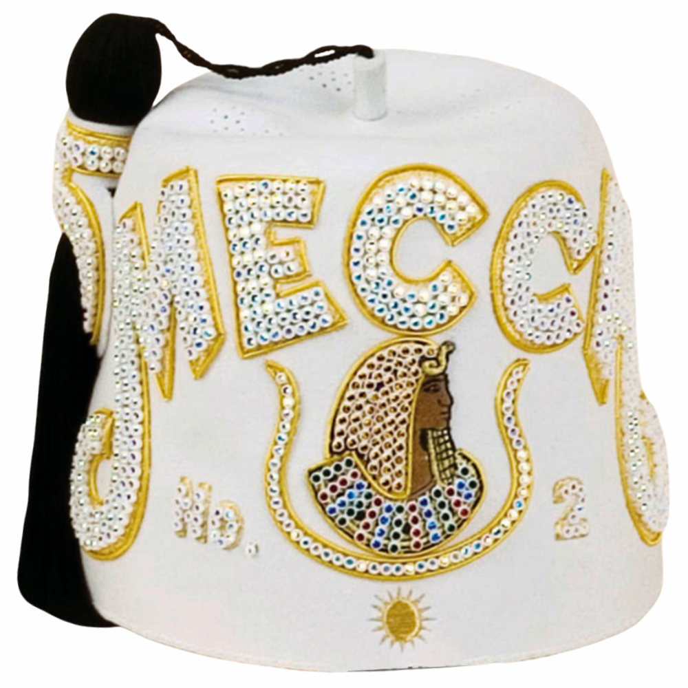 Masonic Daughter of ISIS, Doi Fez - Bullion And Triple Row Jewel Fez