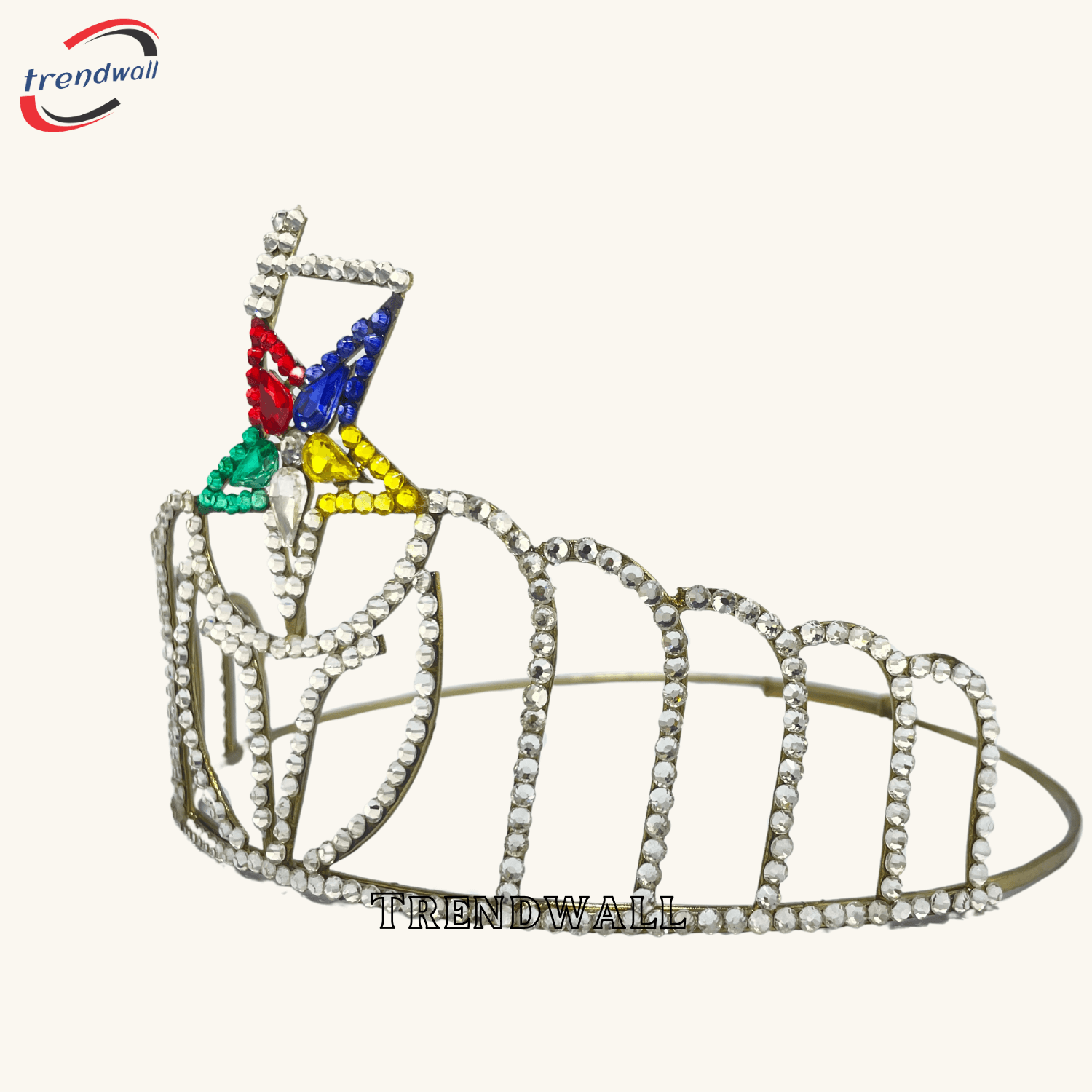 Masonic Crown Gold Tone Adjustable Fitting