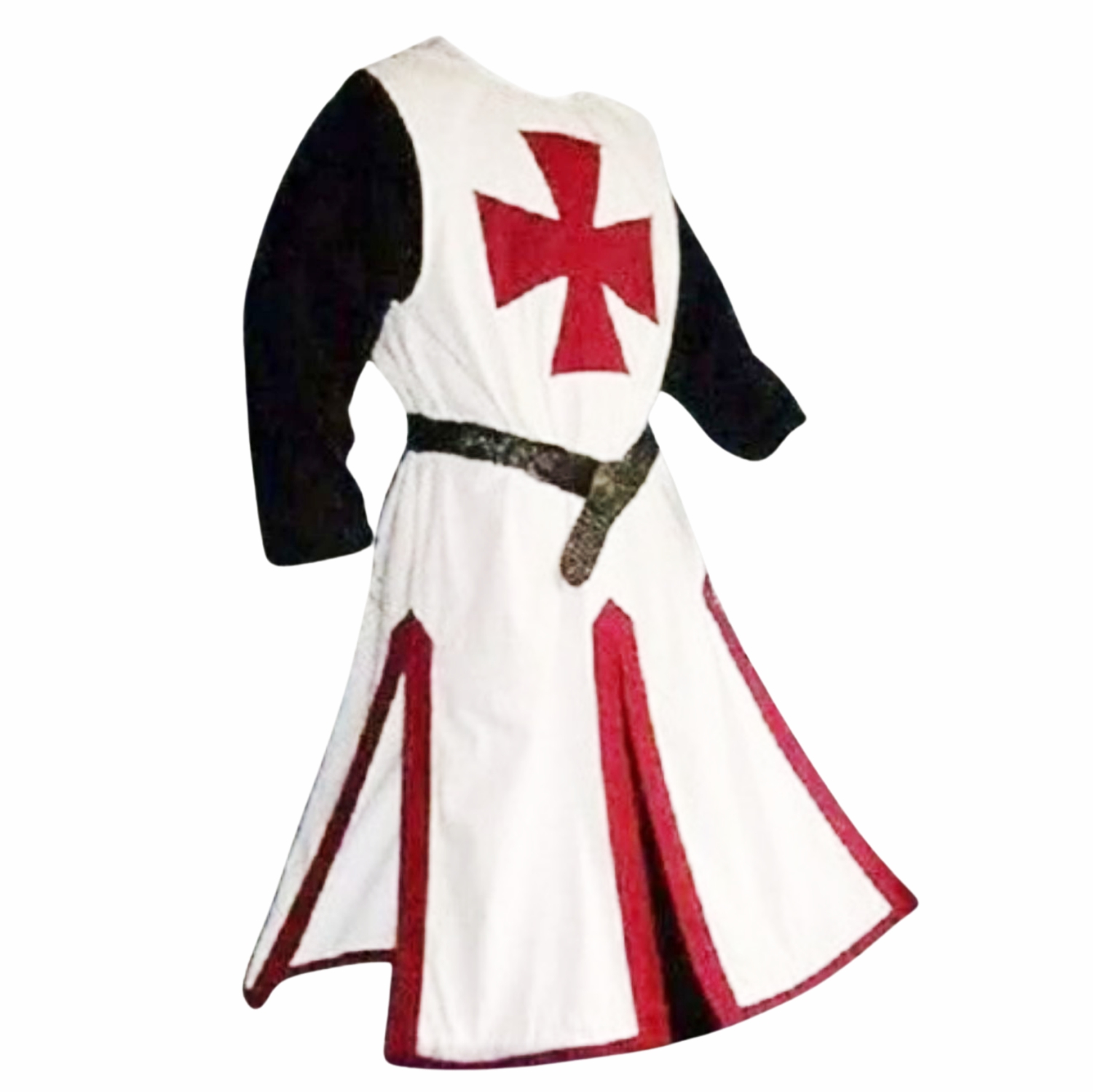 Knights Templar Costume Cloak & Medieval Surcoat Tunic for Men