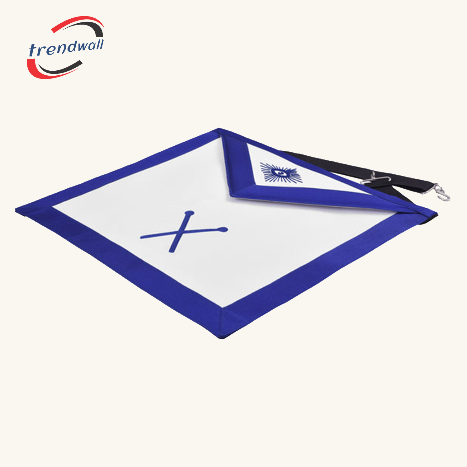 Master of Ceremonies Blue Lodge Officer Apron - Royal Blue Ribbon