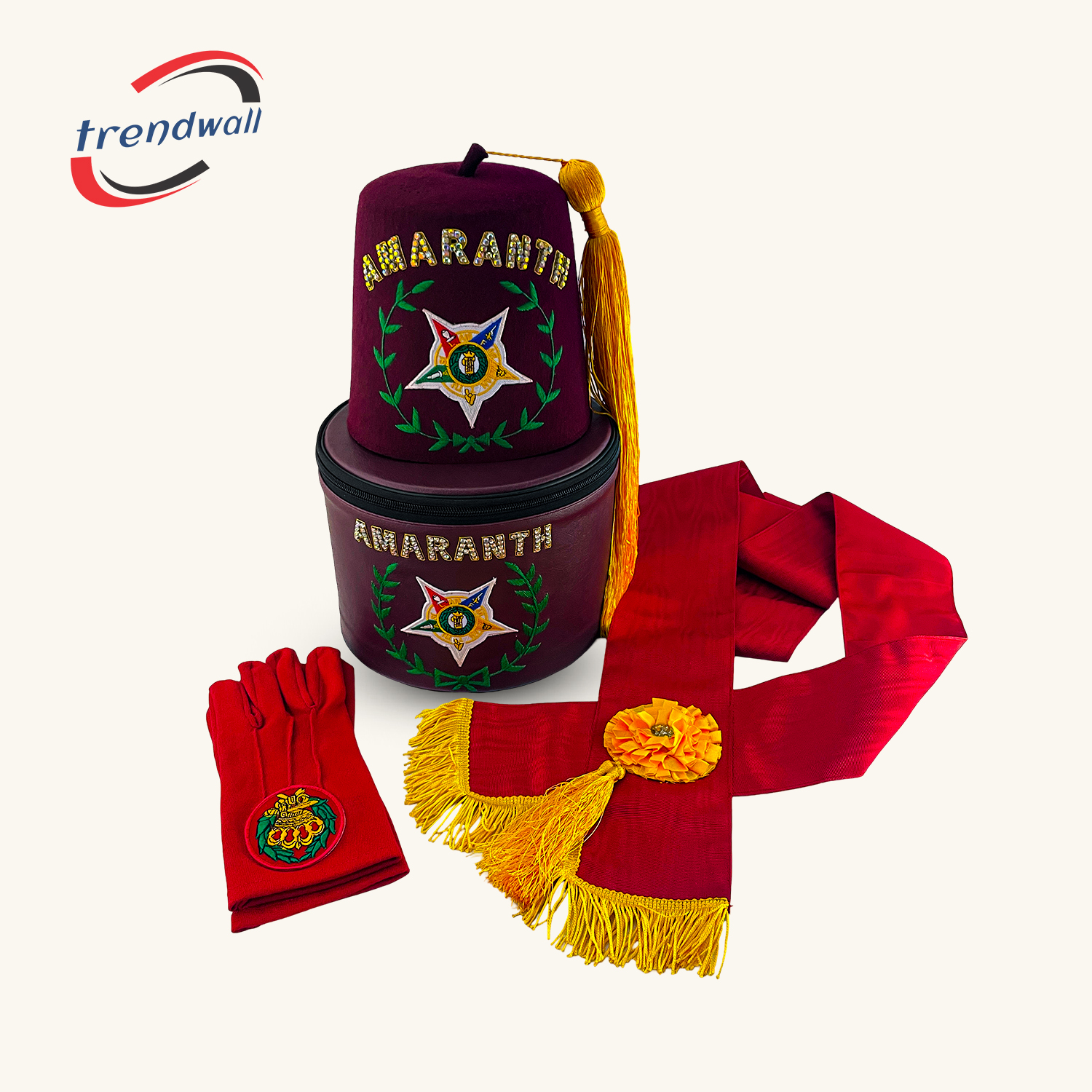 Masonic Grand Amaranth Fez Set