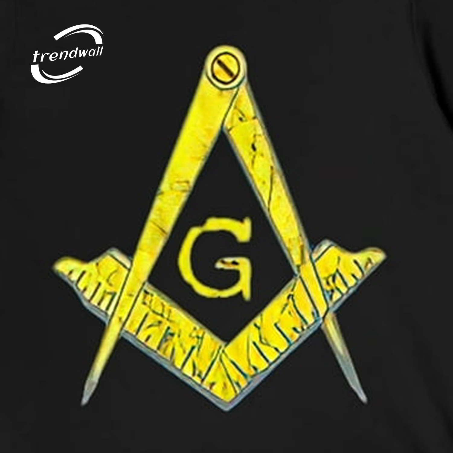 Masonic Symbol PHA Lodge Fraternal T-Shirt Black 