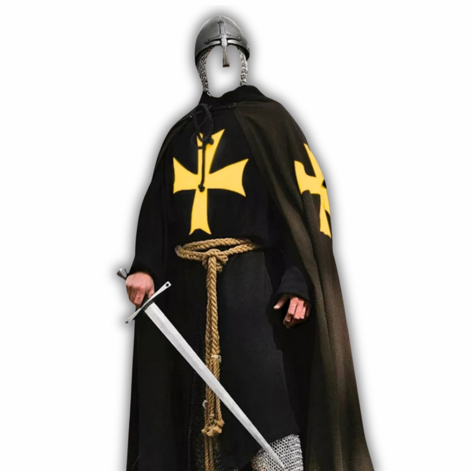 Knight Templar Medieval Tunic & Cloak