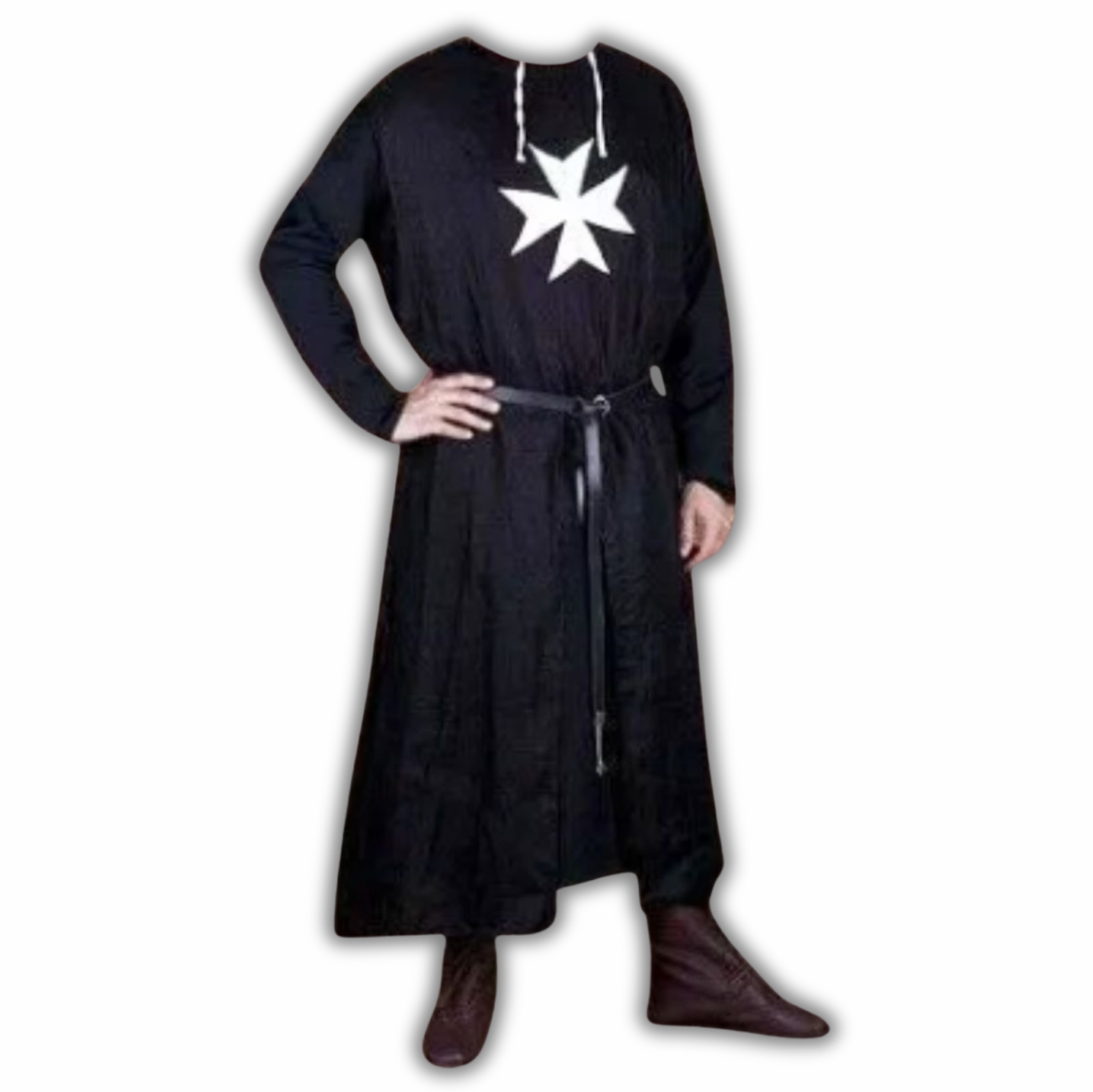 Medieval Knights Templar Tunic & Hooded Cloak