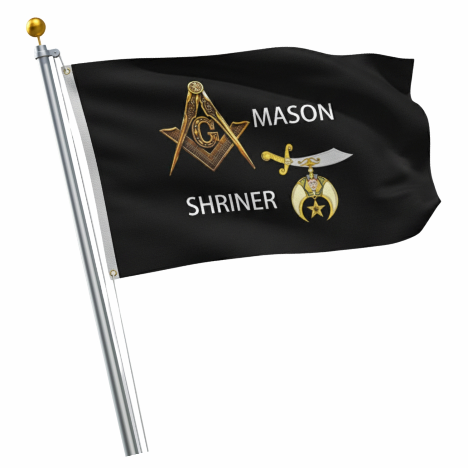 Masonic Shriner Garden Flag
