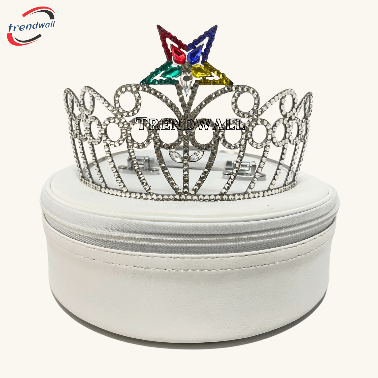 Masonic Associate Crown Silver Tone