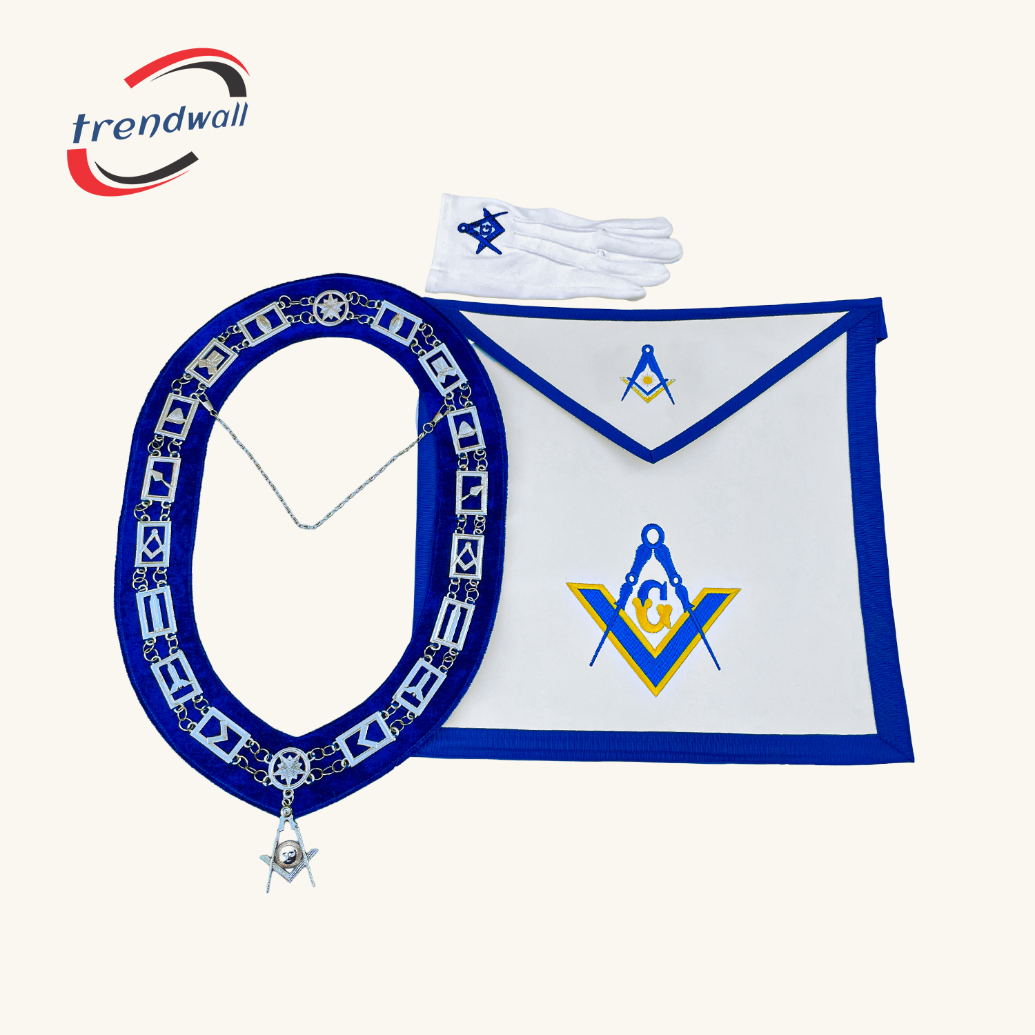 Senior Deacon Blue Lodge Officer Apron 