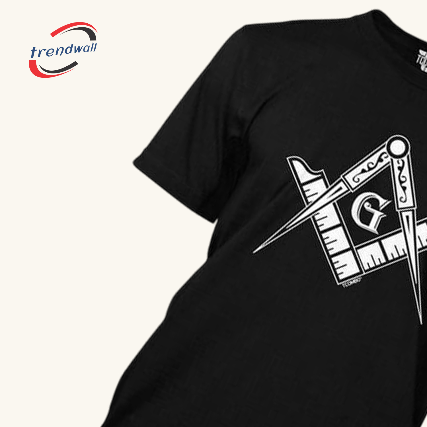 Masonic Black V-Neck T-Shirt 
