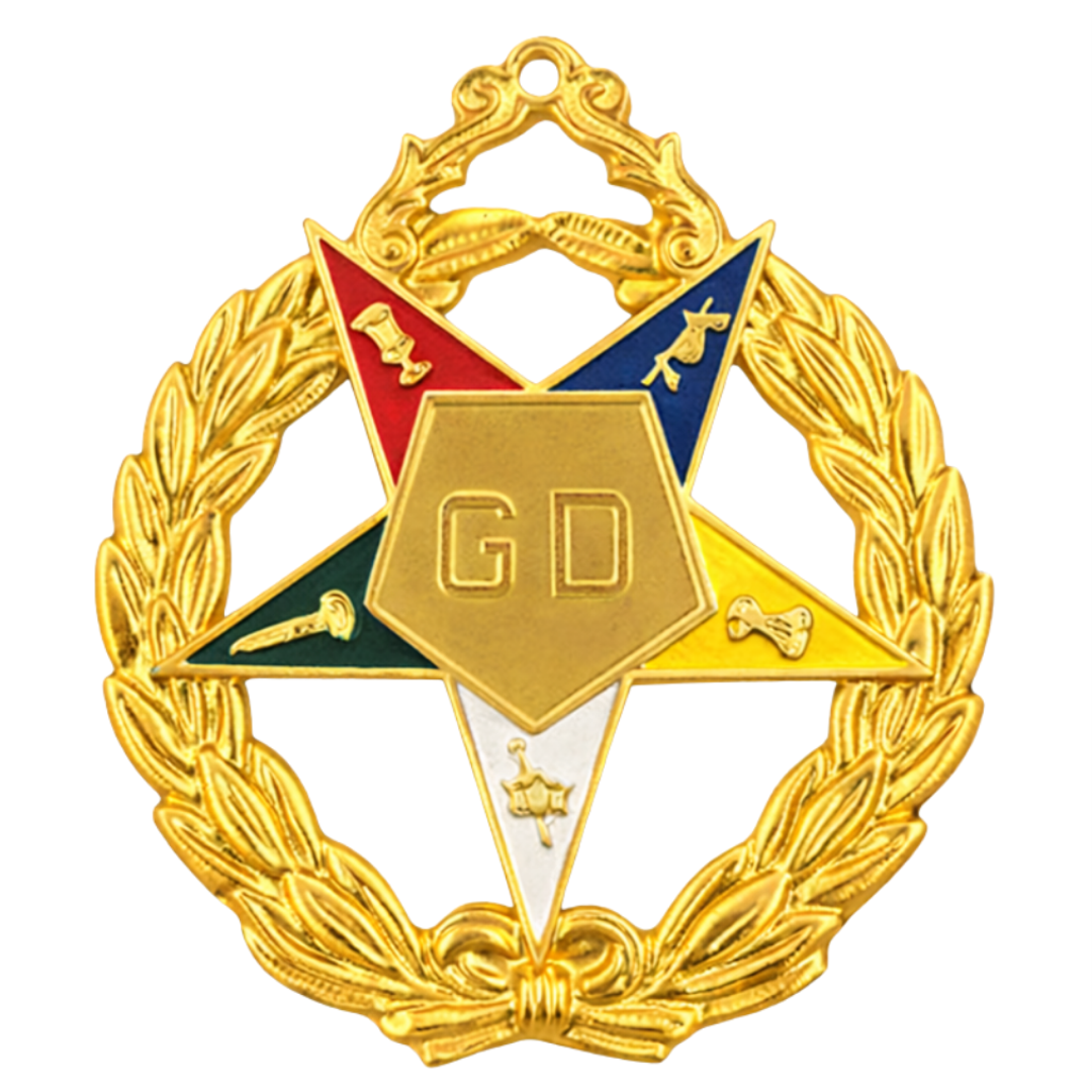 Grand Deputy OES Officer Collar Jewel - Gold Plated