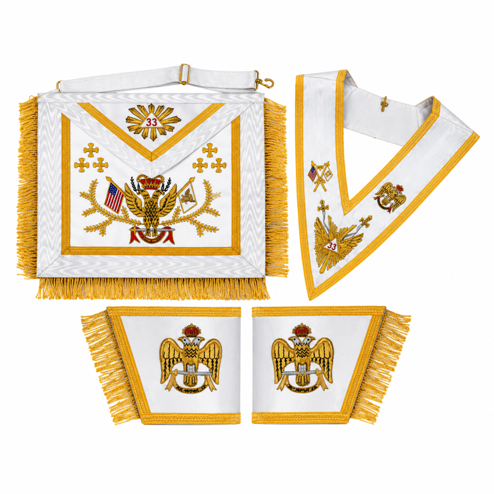 33rd Degree Scottish Rite Up Wings Masonic Chain Collar