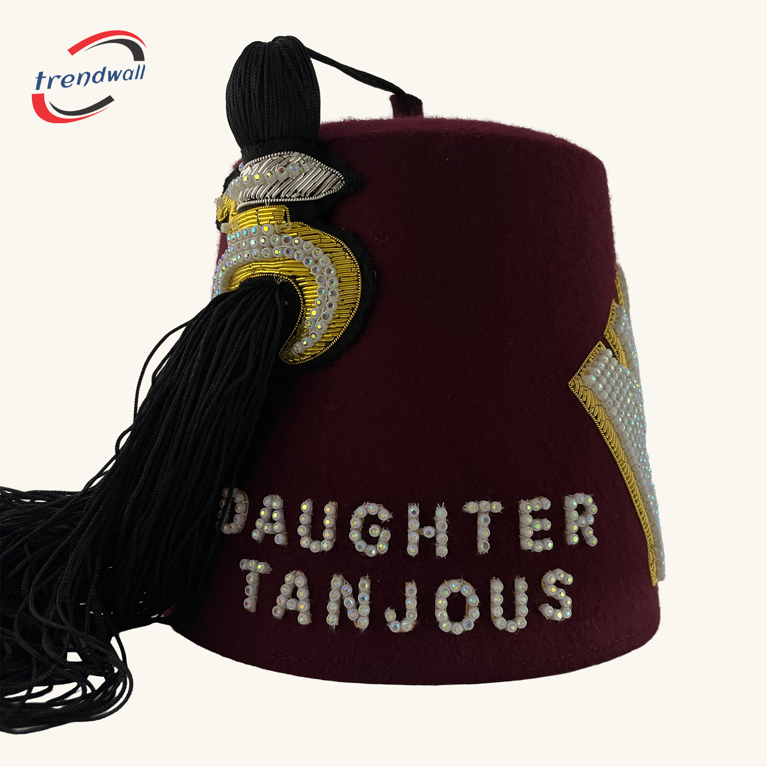 Masonic Shriners Burgundy Fez