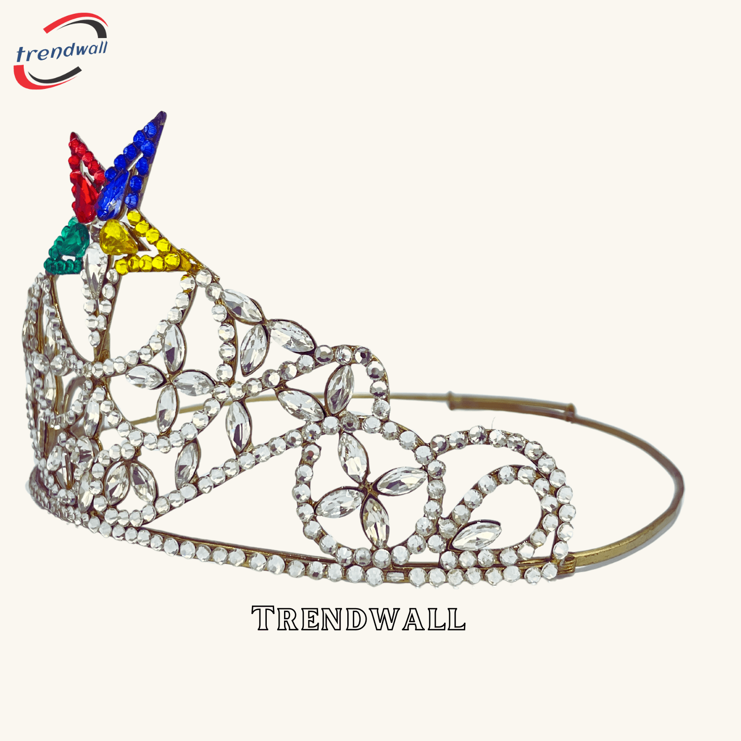 OES Regalia Crown Casandra Style Silver Tone Adjustable Fitting +Case