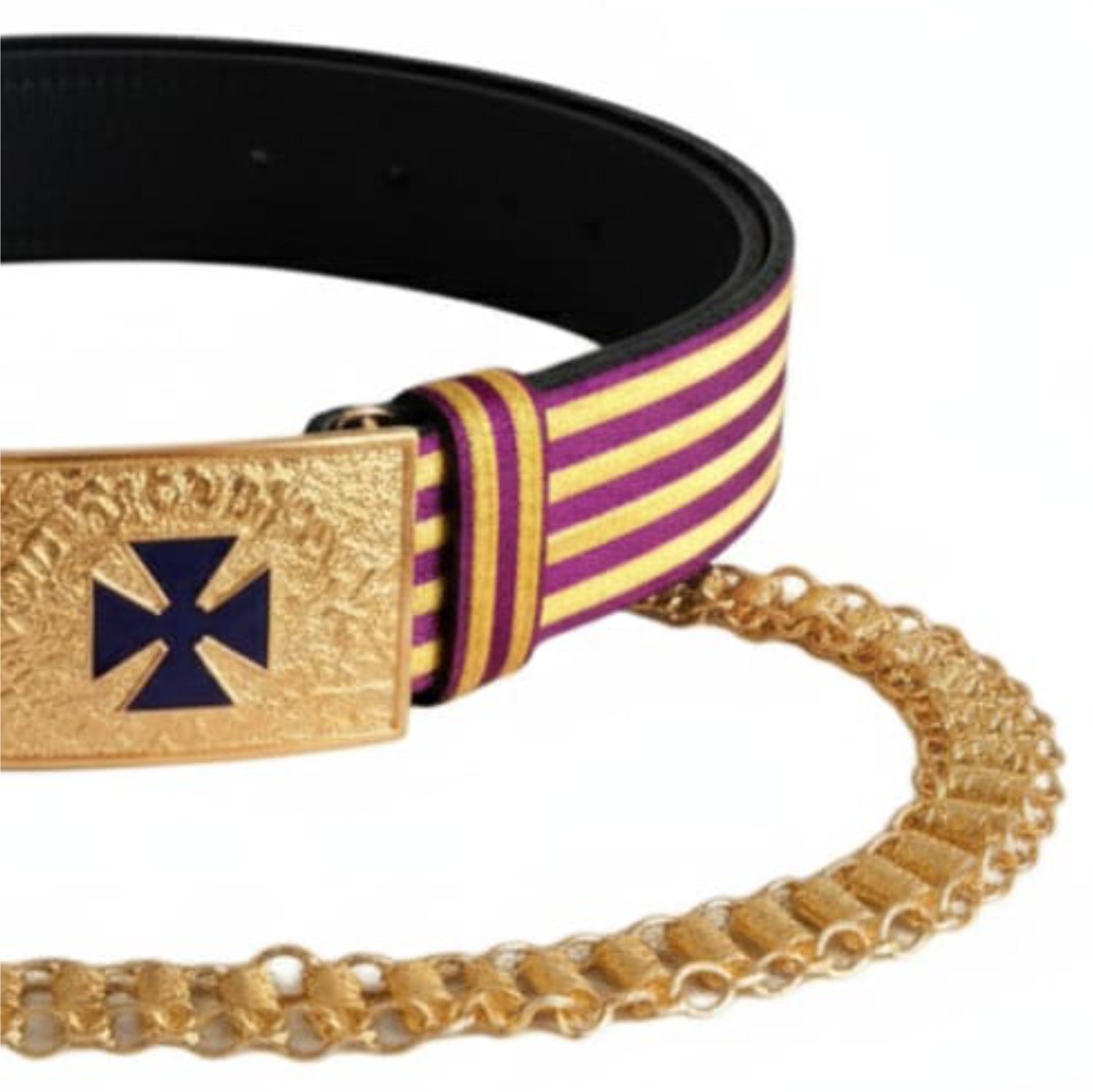 Past Grand Commander Knights Templar Commandery Belt Blue Cross