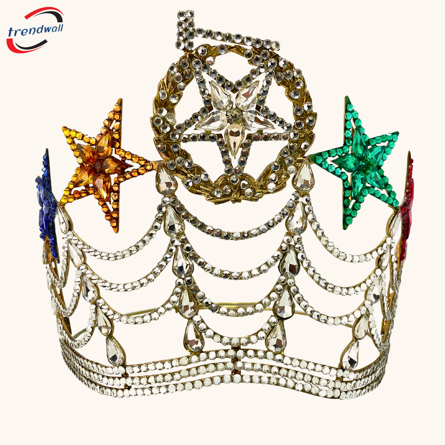 OES Grand Worthy Matron 5 Star Big Size Crown