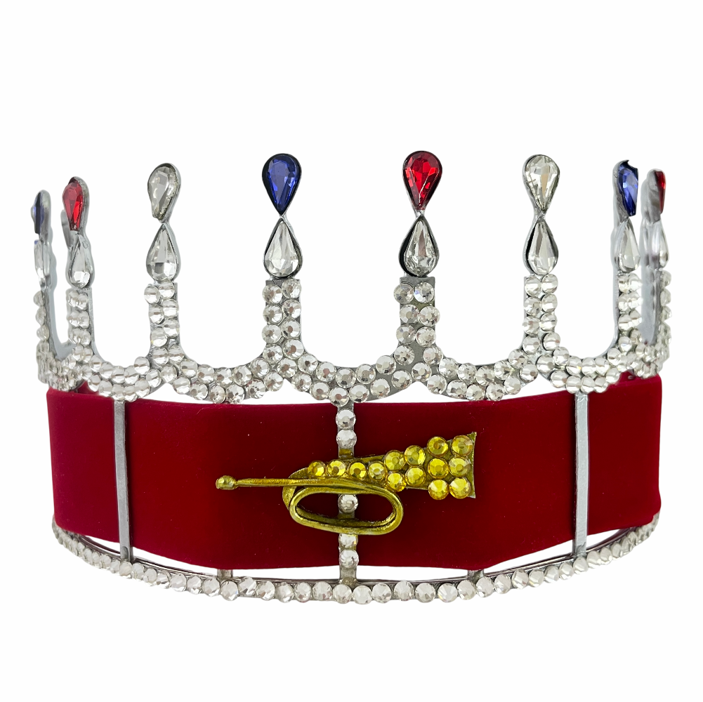 Heroines Of Jericho Crown with Red Velvet Silver Tone Adjustable