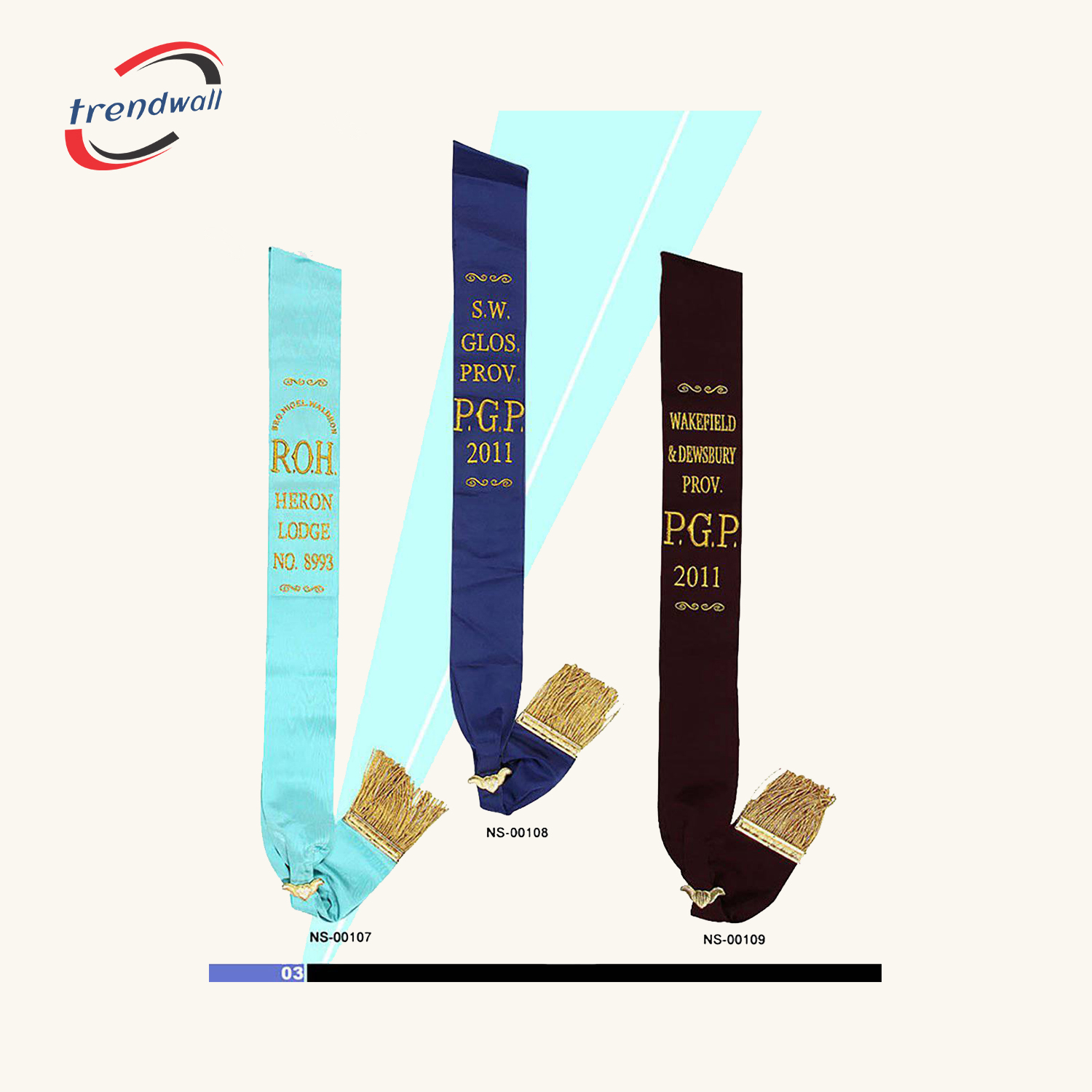 Royal Antediluvian Order of Buffaloes (R.A.O.B.) Sash