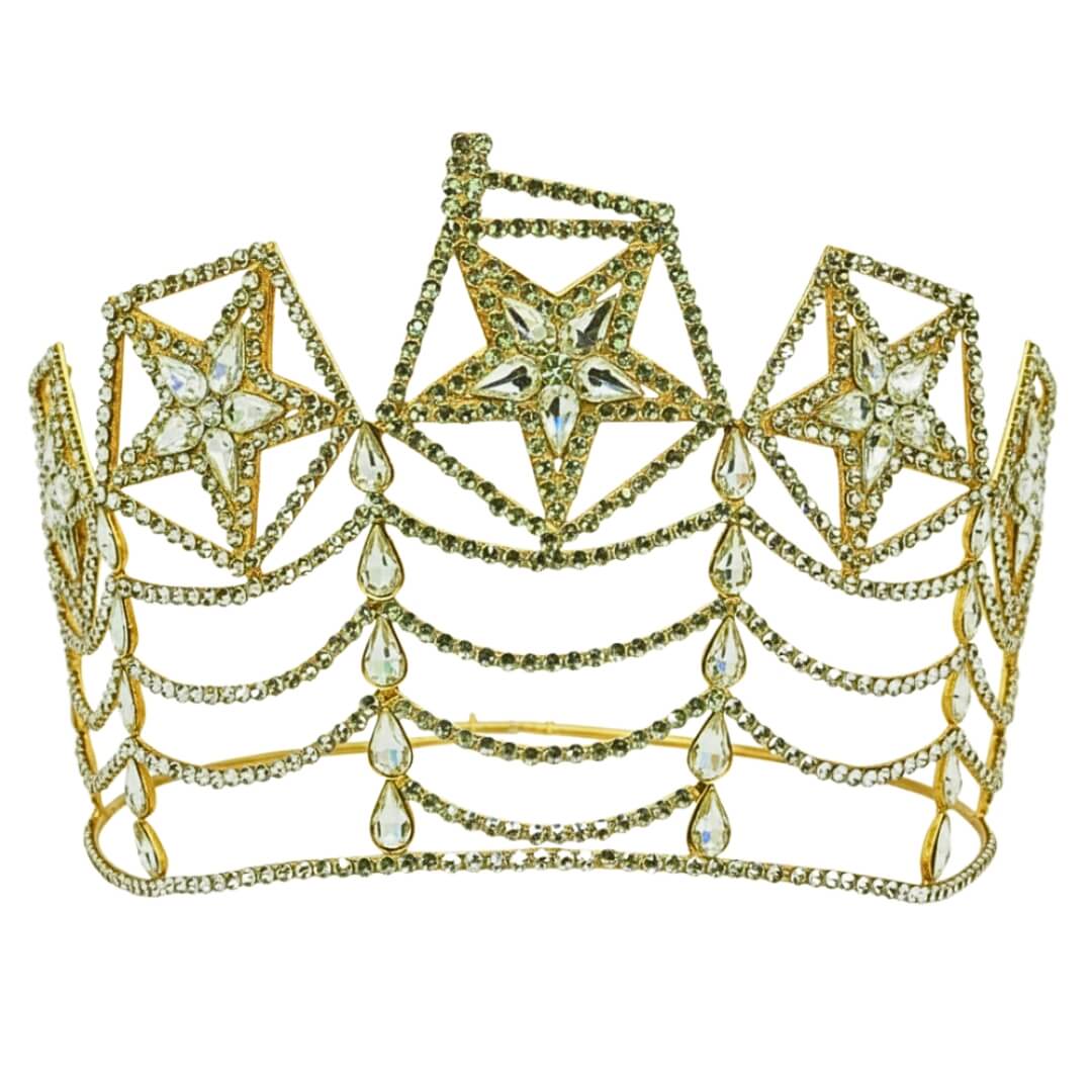 Freemason 5 Star Biggest Size Crown Gold Tone