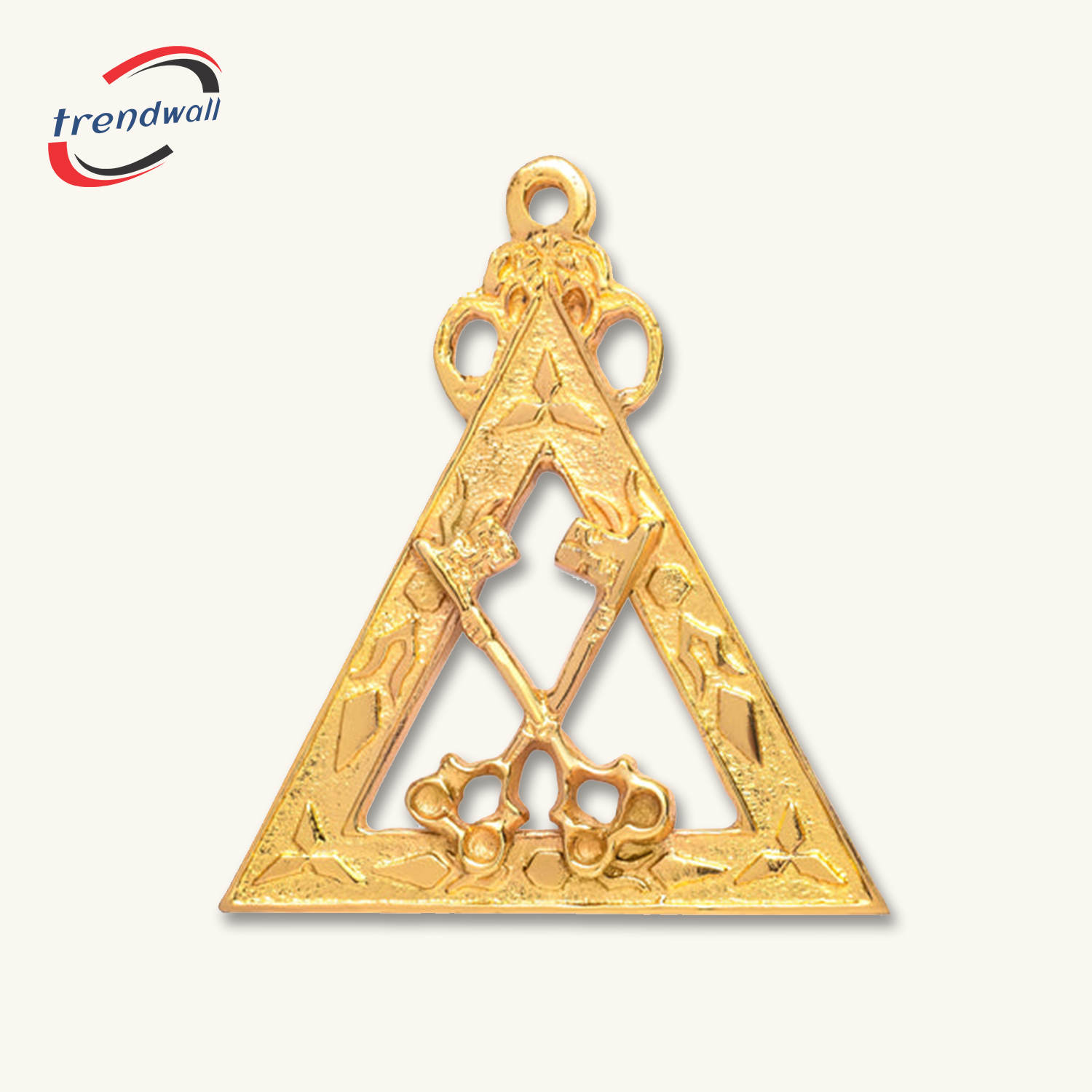 Treasurer Royal Arch Chapter Officer Collar Jewel - Gold Plated