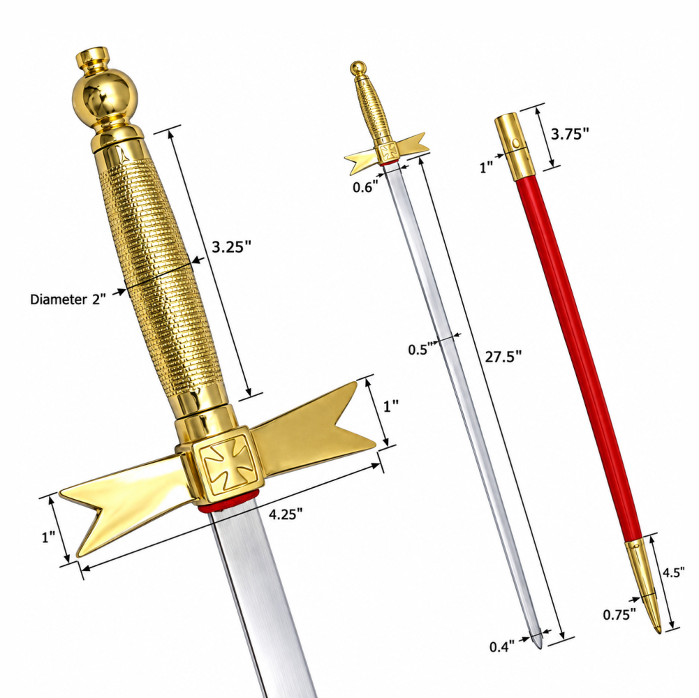 Knights Templar Commandery Sword