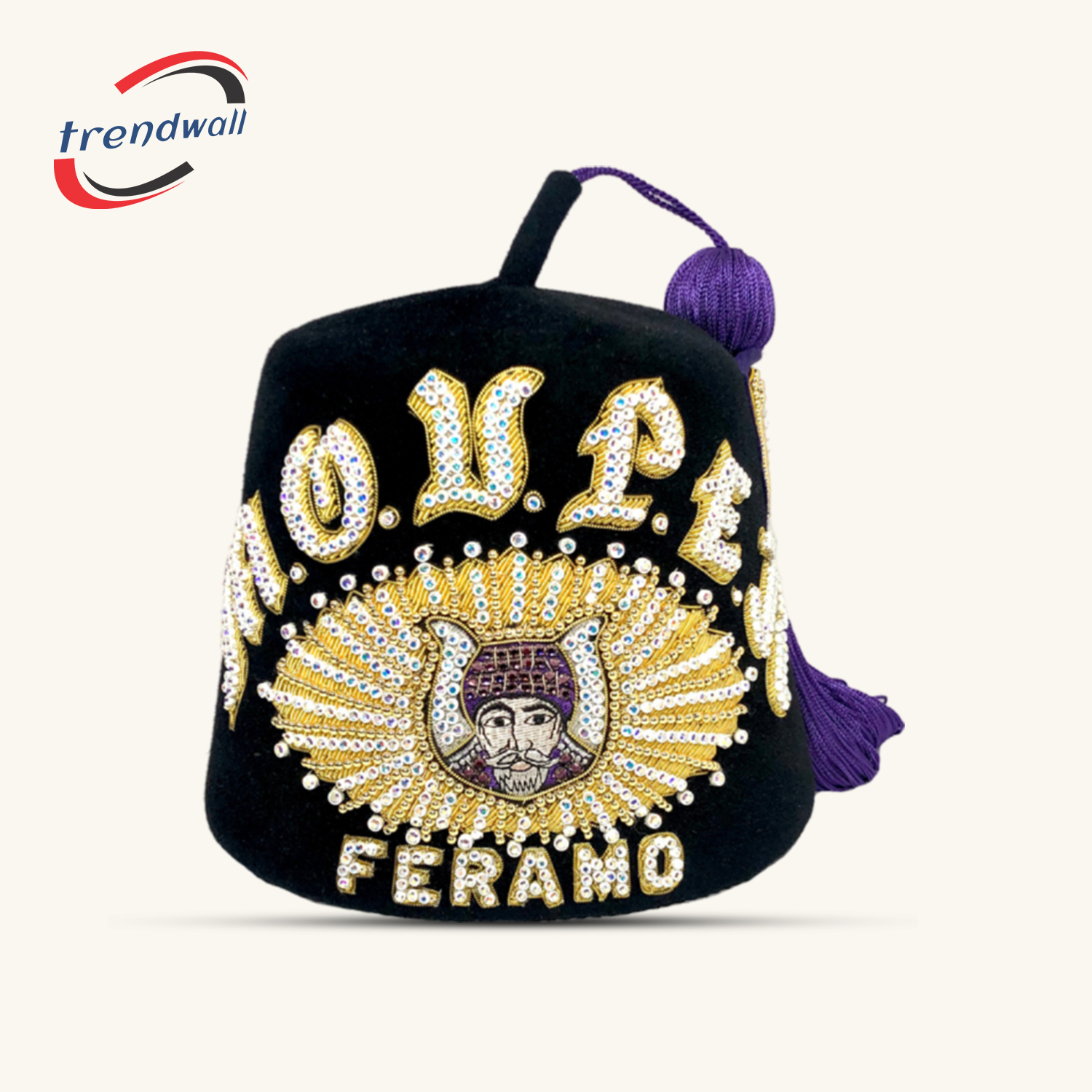 GROTTO Past Monarch Deluxe Bullion and Double Jewel Fez