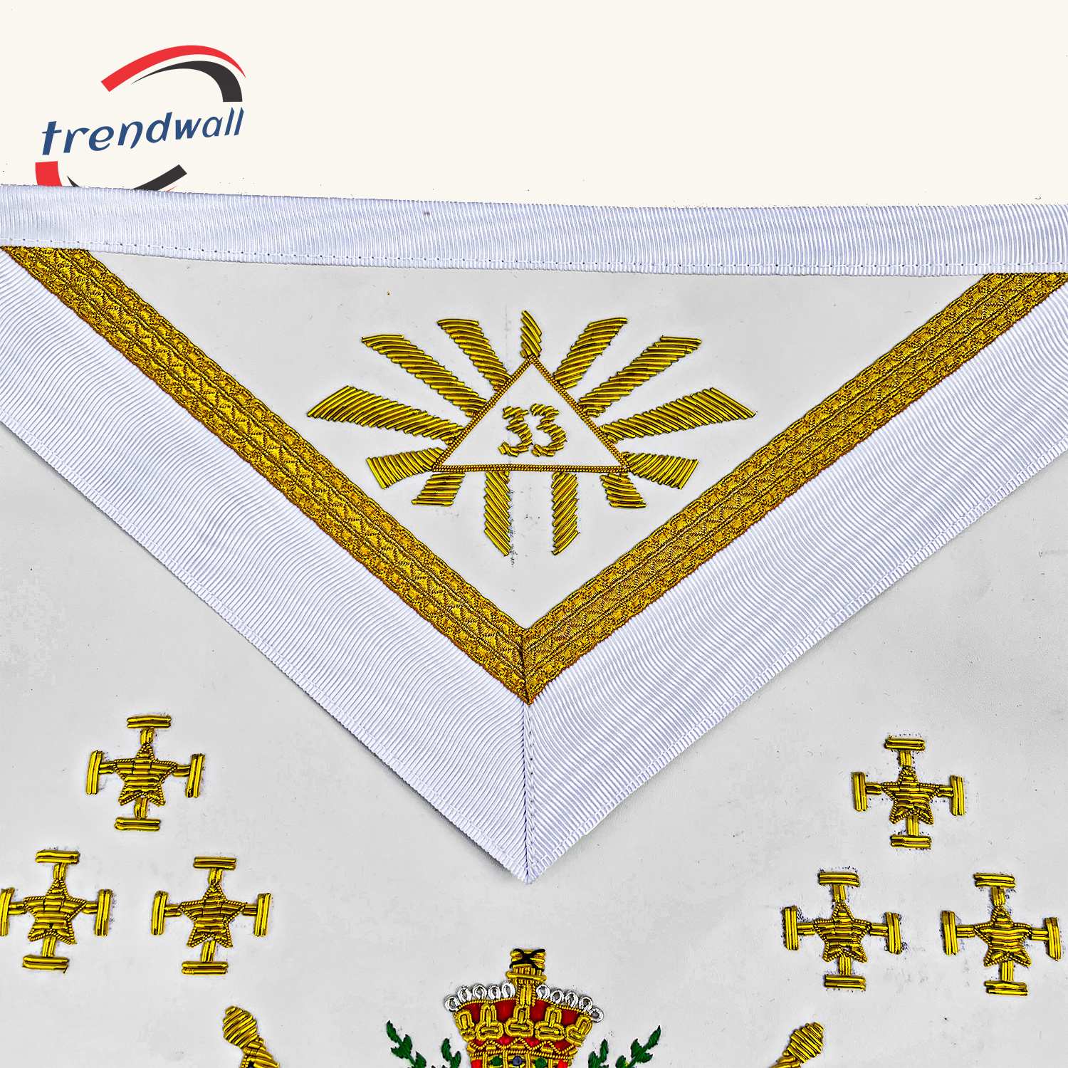Scottish Rite 33rd Degree Apron with Collar