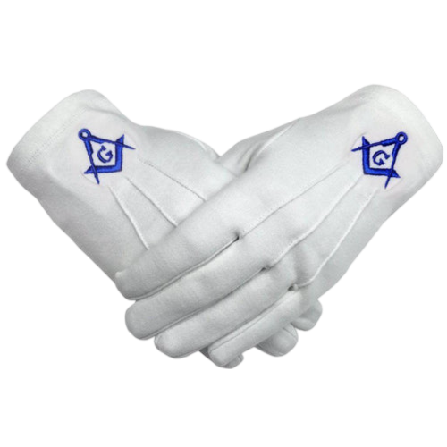 Master Mason Blue Lodge Gloves