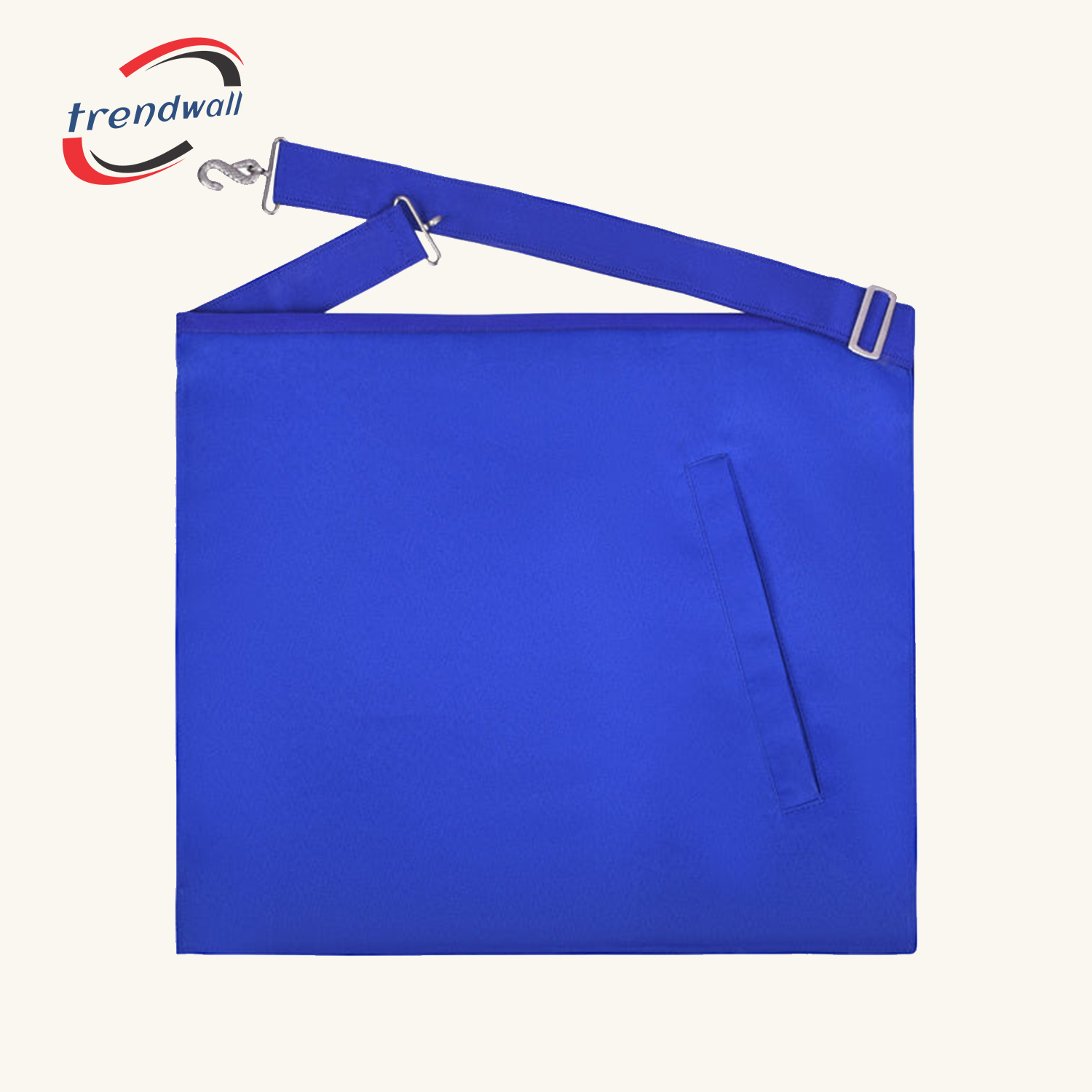 Junior Warden Blue Lodge Officer Apron - Royal Blue Borders