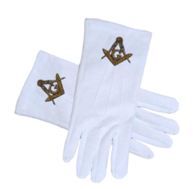 Master Mason Blue Lodge Gloves