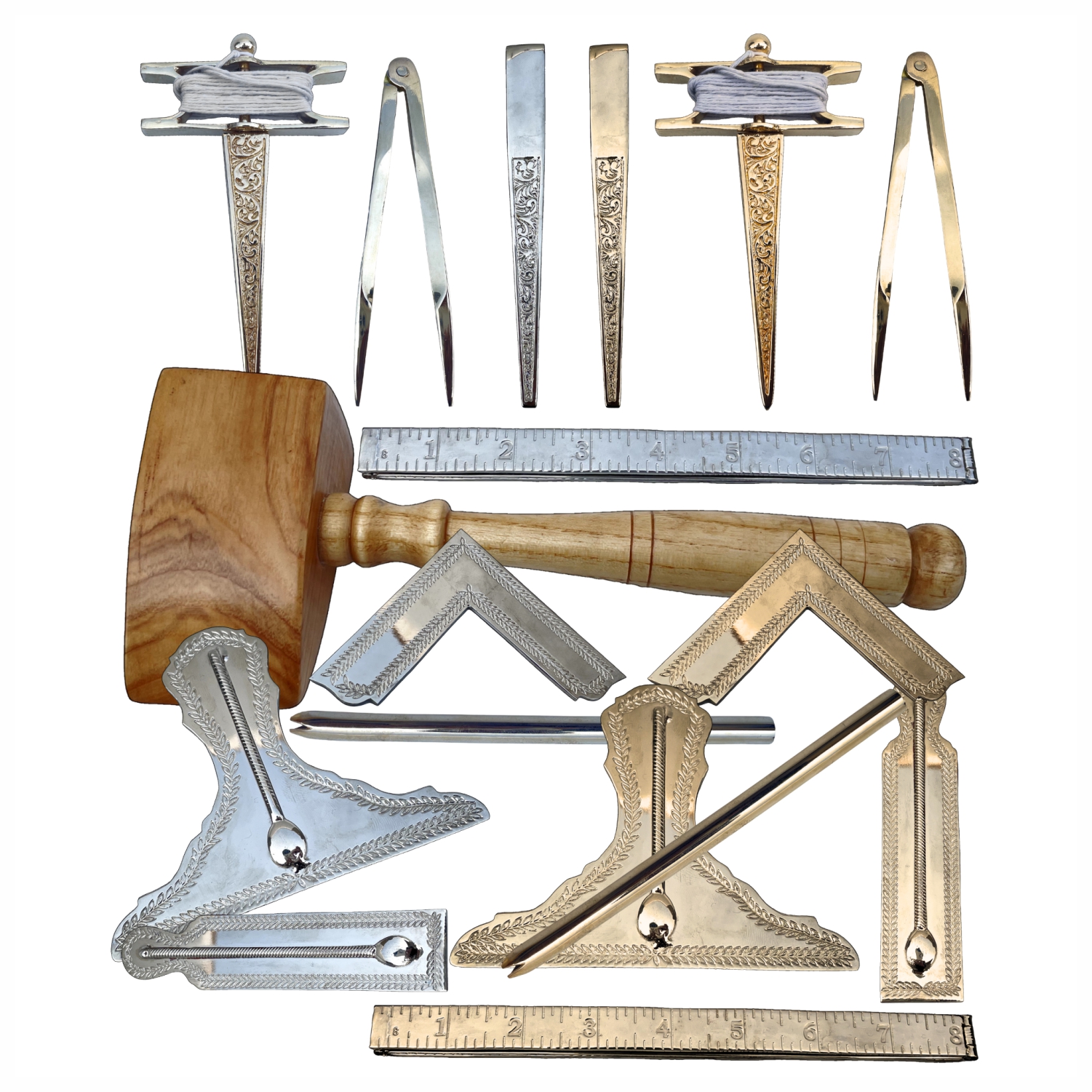 Masonic Gavel, Natural Acacia wood Handcraft Gavel with Wooden Box