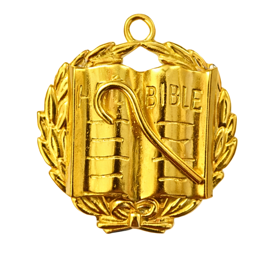 Grand Chaplain Blue Lodge Officer Collar Jewel - Gold Craft