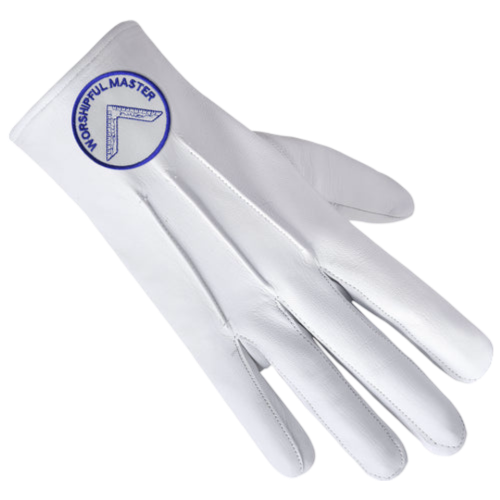 Worshipful Master Blue Lodge Gloves 