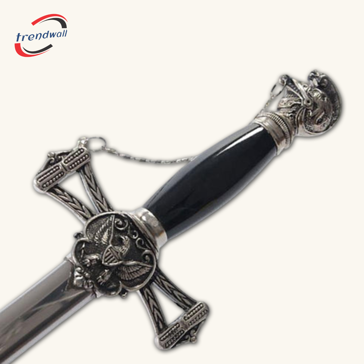 Knights Templar Commandery Sword - Eagle Guard with Chain