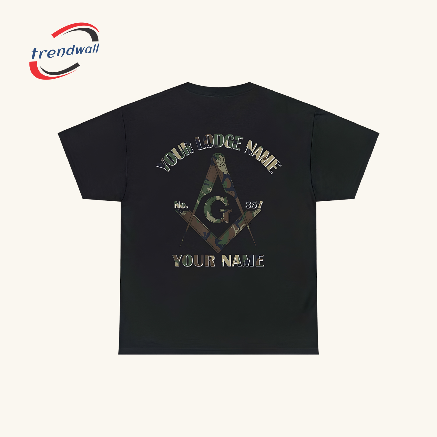 Masonic Camo Square and Compass Unisex T-Shirt 