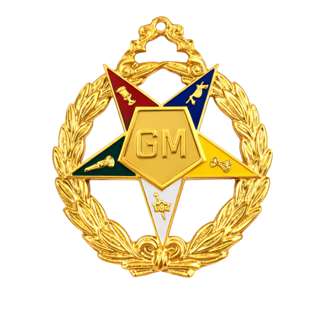 Grand Matron OES Officer Collar Jewel - Gold Plated