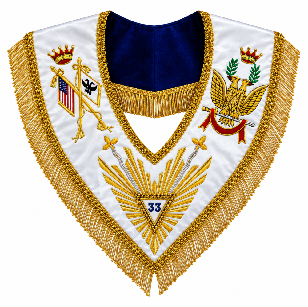 33rd Degree Scottish Rite Up Wings Masonic Chain Collar