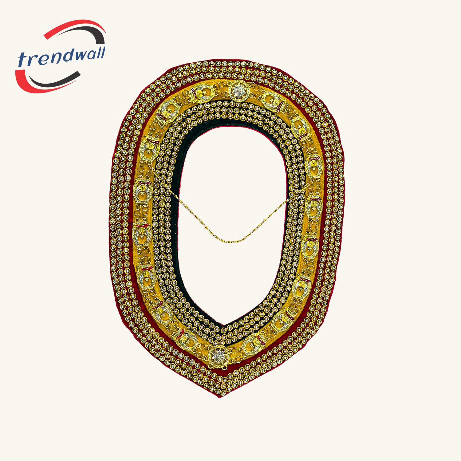 Masonic Shriners Tri-Color Chain Collar