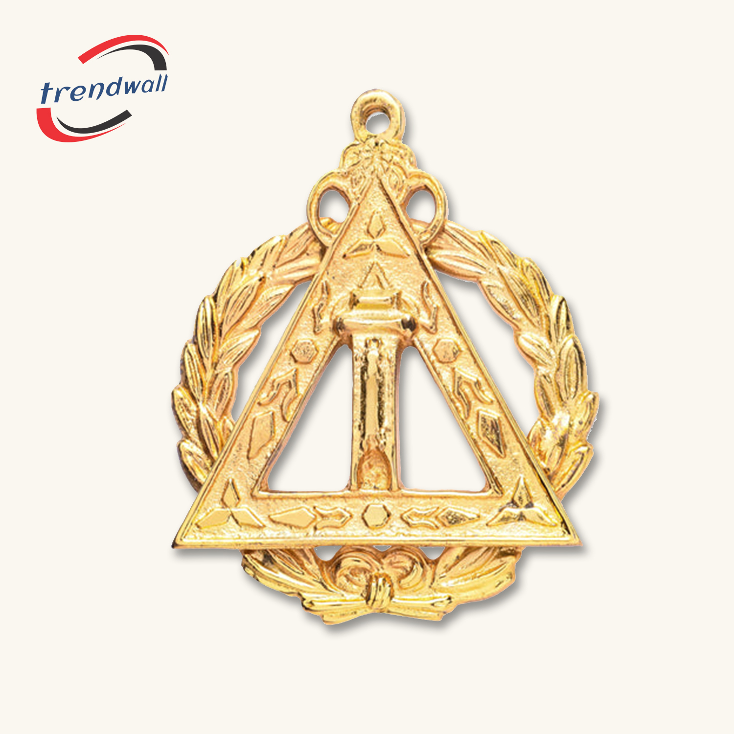Grand Scribe Royal Arch Chapter Officer Collar Jewel - Gold Plated