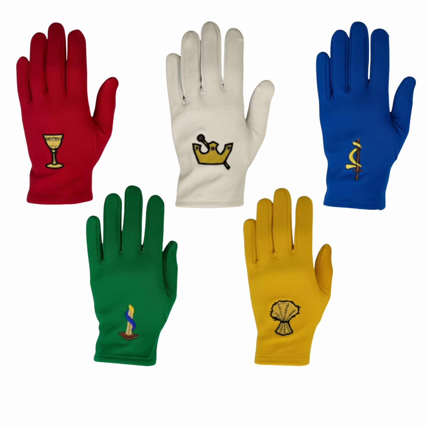 Masonic OES Cotton Gloves Set