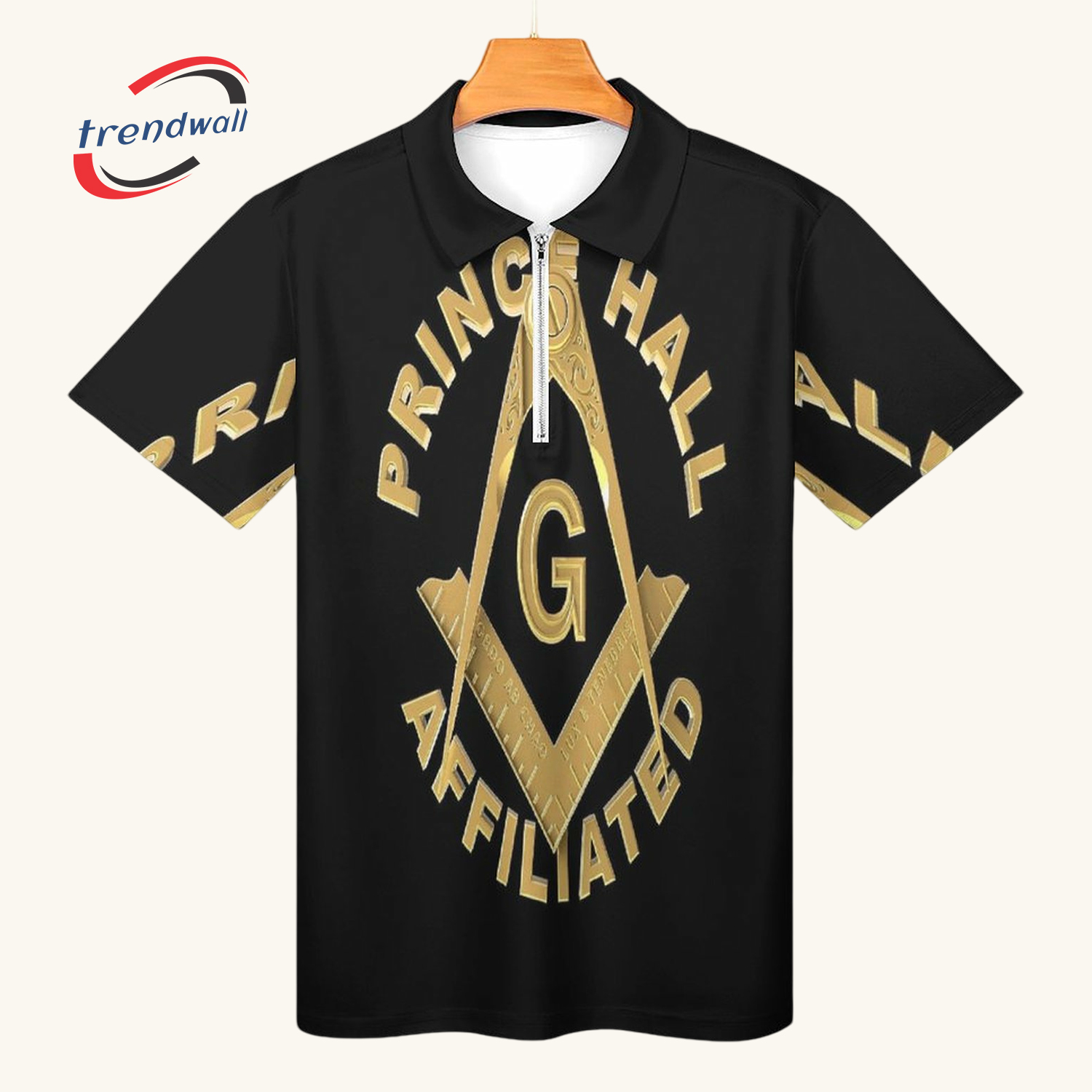 Masonic Prince Hall Men’s Zipper T-Shirt 