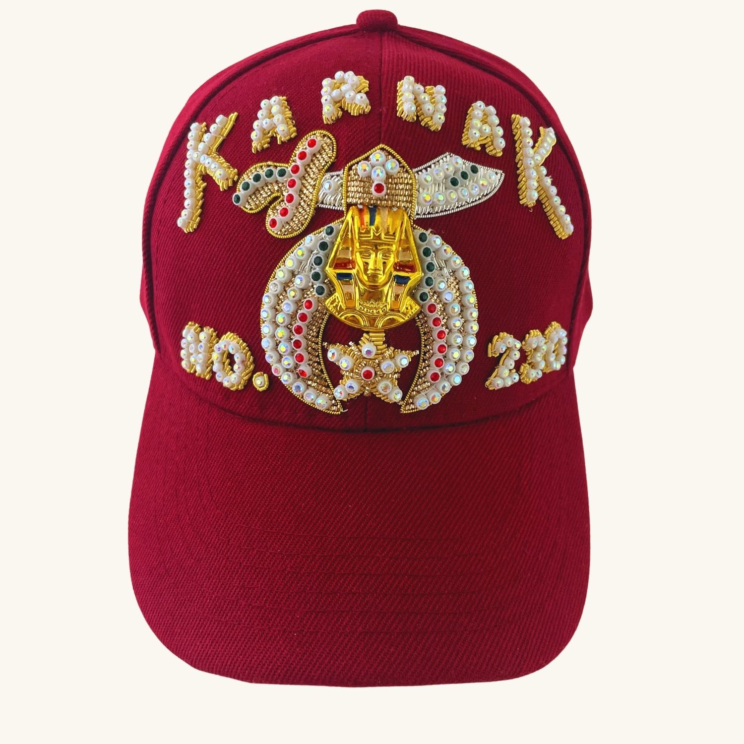 Masonic Shriners Single Row Jewel Baseball Cap