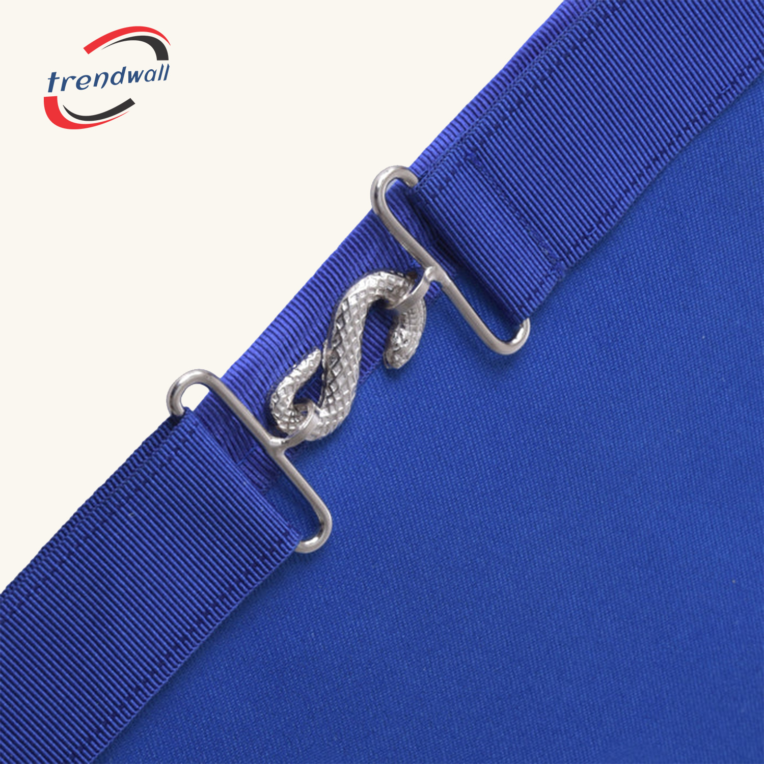 Junior Deacon Blue Lodge Officer Apron - Royal Blue With White Fringe