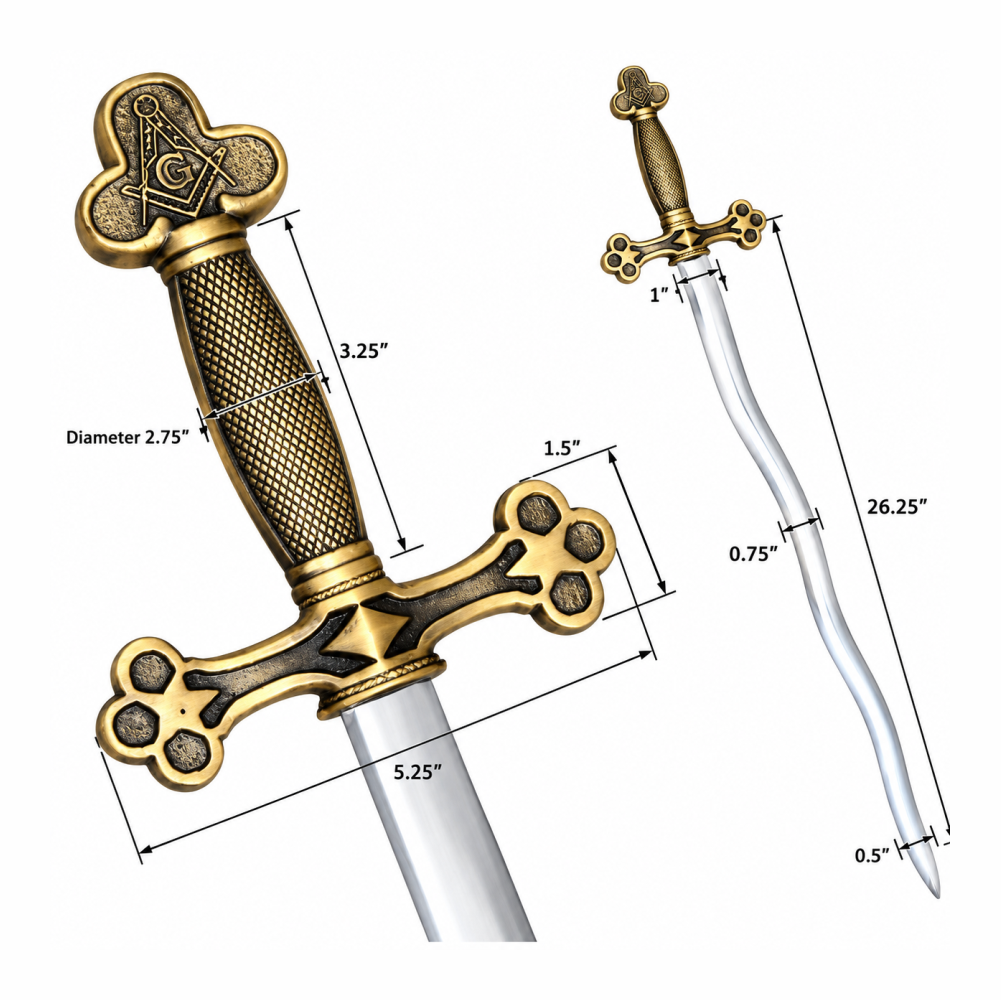 Master Mason Blue Lodge Sword